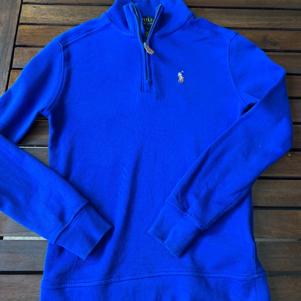 Ralph Lauren Blue Quarter Zip Pullover